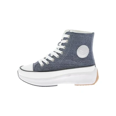 Afbeelding van Kaporal Christa Sneakers hoog, Dames, Maat: 41, Denim Imitatieleer/ textiel