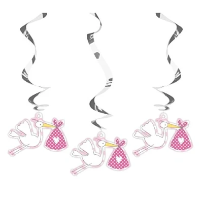 Afbeelding van Decoratie swirl It&#039;s a Girl!