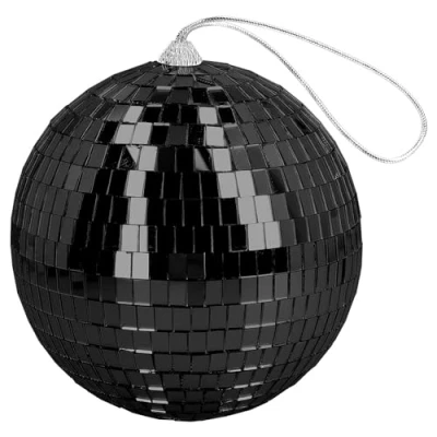 Afbeelding van Boland Disco bal Zwart (15 cm)