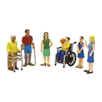 Afbeelding van Miniland Miniland27389 Gehandicapte figuren, meerkleurig, 6 stuks