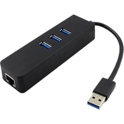 Afbeelding van *** USB 3.0 Gigabit LAN Ethernet Adapter 3 Poorts Hub van Heble®