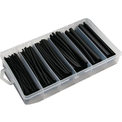 Afbeelding van Raytech krimpkous assortiment 0,5 9 mm kleur zwart, 170 stuks lengte 97