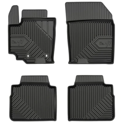 Afbeelding van M MOTOS Rubberen vloermatten voor Suzuki SX4 S Cross sinds 2016 Verbeter je reiscomfort met de zwarte antislip mat Auto nr. 77 automat alle weersomstandigheden, bescherming tegen vuil