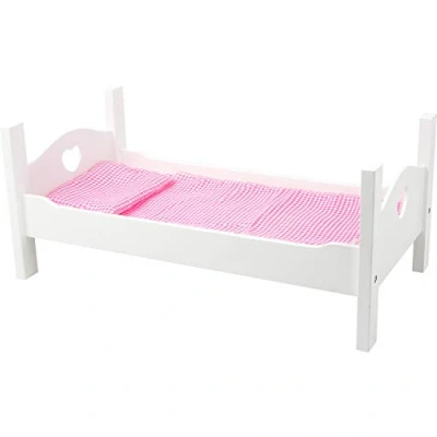 Image de Small Foot Lit de poupée blanc en bois 11212