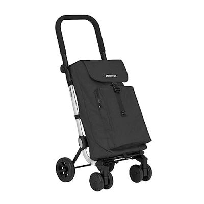 Afbeelding van Winkelwagen Playmarket 24918 717 GO LI boodschapentrolley 44 L boodschappen kar boodschappentas op 4 wielen wagentje vouwkratten boodschappentassen