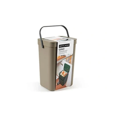 Afbeelding van Perfetto PATTUMIDE/ORGANISCH AFVAL om op te hangen Hals GINO 12 L Truffel