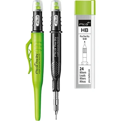 Afbeelding van vasalat Pica Fine Dry 7070 diepgatmarker 0,9 mm + 24 reservevullingen grafiet HB 7030