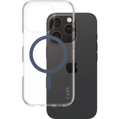Afbeelding van PanzerGlass Hoesje Geschikt voor iPhone 16 Pro CARE Flagship Case MagSafe Blauw