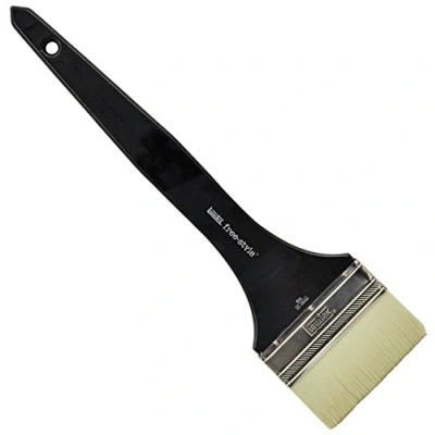 Afbeelding van Liquitex Freestyle Kwast Groot Plat 4 Inch Lange steel