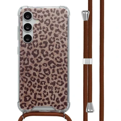 Afbeelding van imoshion Design hoesje met koord voor de Samsung Galaxy S24 Leopard Mood