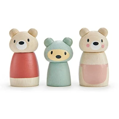 Afbeelding van Tender leaf toys poppenhuispoppen familie beer 3st