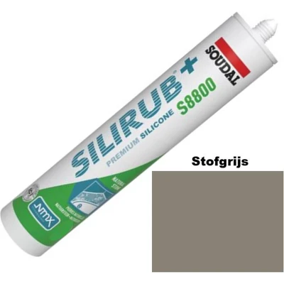 Afbeelding van Soudal Silirub+ S8800 Natuursteen Siliconekit Speciaal voor en Sanitair Kleur : Stofgrijs 310 ml