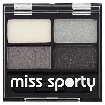 Afbeelding van Miss Sports Studio Colour Quattro Eye Shadow Quadruple Eyeshadow 404 Real Smoky/Smoky Black 5G