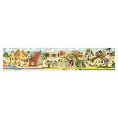 Image de Puzzle Janod Frise Antiquité avec Poster 100 pièces