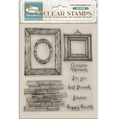 Afbeelding van Stamperia Alterego Clear Stamps Frames (WTK203)