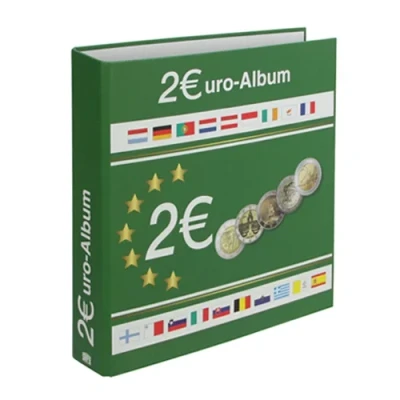 Afbeelding van Safe Safe, Designo, Album (4 rings) voor 2 Euromunten zonder inhoud Designprint afm: 225x240x45 mm. per st.