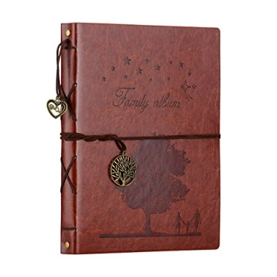 Afbeelding van ZEEYUAN fotoalbum, scrapbooking, zacht album, doe het zelf, leer, 60 zwarte pagina&#039;s, familie, gastenboek, bruiloft, speciaal Kerstmis, Valentijnsdag, verjaardagscadeaus, uniek cadeau