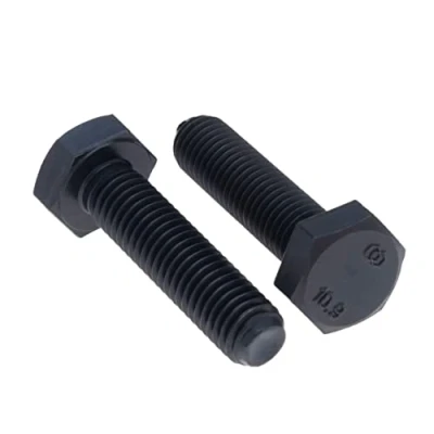 Afbeelding van M10x30 zeskantbouten, hoge sterkte staal, zwarte dopschroeven voor metaalbouw, machines, doe het zelf klasse 10,9 DIN933 10 mm x 30 (10 stuks)