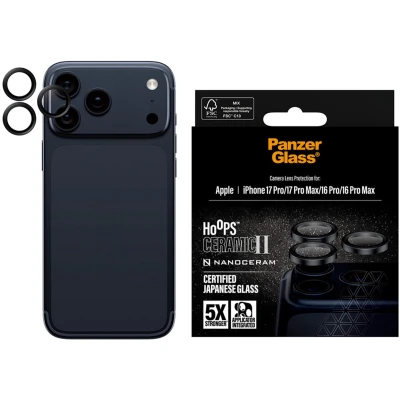 Afbeelding van PanzerGlass Hoops Ceramic Camera Lens Protector voor de Apple iPhone 17 Pro / Max