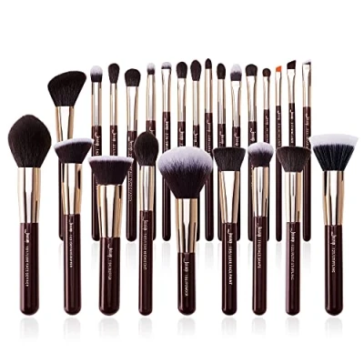 Afbeelding van Jessup Professionele make upkwastenset, 25 stuks, premium, natuurlijke poederbasis, oogschaduw, concealer, rouge, markering, etikettering, T280