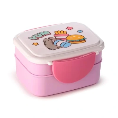 Afbeelding van Pusheen de Kat Foodie Bento Clip Lock Lunch Box met bestek