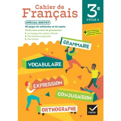 Image de Cahier de Français 3e Ed. 2024 élève