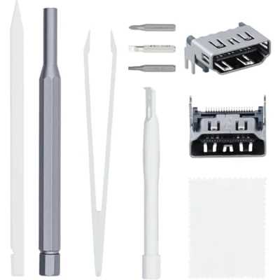 Image de Tolesum Lot de 2 ports HDMI femelles pour PS5 Port rechange Interface Vedio Kit réparation