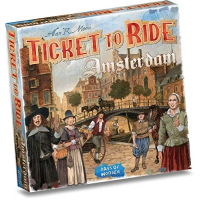 Image de Days of Wonder jeu de société Ticket to RideAmsterdam cartonné 154 pièces