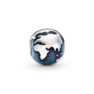 Afbeelding van Pandora Places 925 Sterling Zilveren Blue Globe Clip Bedel 799429C01