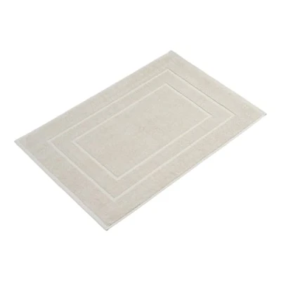 Afbeelding van Homewell Badmat, 60 x 90 cm, extra groot, 100% katoen, douchemat, kleur: beige