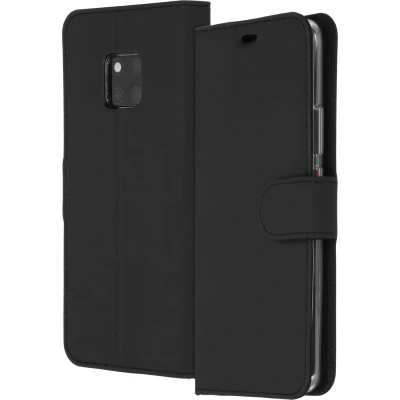 Afbeelding van Huawei Mate 20 Pro Hoesje Met Pasjeshouder Accezz Wallet Softcase Bookcase Zwart