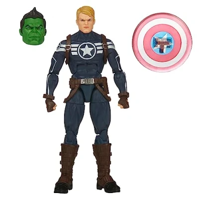 Afbeelding van Hasbro Captain America Marvel Legends Commander Rogers (BAF: Totally Awesome Hulk) 15 cm Actiefiguur Multicolours