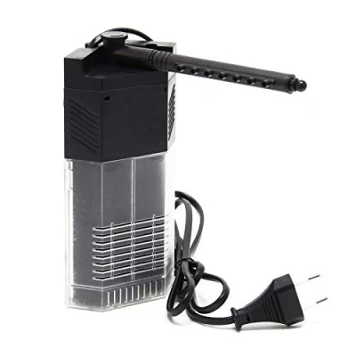 Afbeelding van SunSun JP 093 Hoekfilter voor nano aquarium M met aquariumpomp 450 l/u 5 W geïntegreerd, binnenfilter aquaria