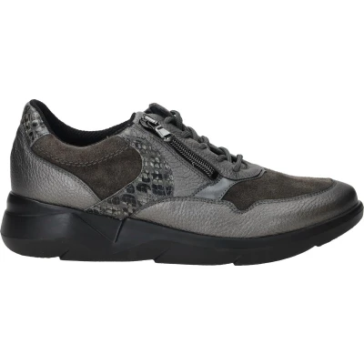Afbeelding van Waldläufer Sneakers laag, Dames, Maat: 37, Asphalt carbon Leer