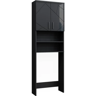 Afbeelding van Vicco Wasmachinekast Irma, Antraciet/Antraciet, 64 x 190.5 cm