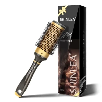 Afbeelding van Shinlea Haarborstel, ontwarrend, voor meisjes, dames, heren, 43 mm, ontwarren, stylen en drogen, voegt volume glans toe