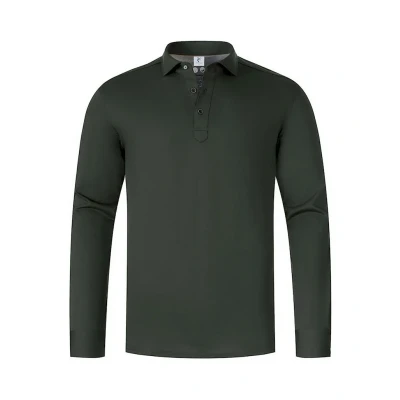 Afbeelding van R2 Camicia Polo Jersey Donkergroen Maat L Heren