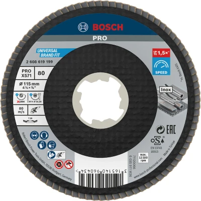 Afbeelding van Bosch Accessories 2608619199 Lamellenschuurschijf Diameter 115 cm Boordiameter 22.23 mm 1 stuk(s)