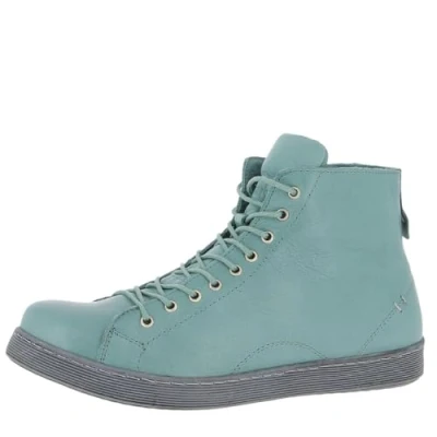 Afbeelding van Andrea Conti Hoge sneakers voor dames, petrol grijs