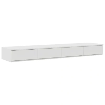 Afbeelding van vidaXL Bedlades Wit 160x36.5x16.5 cm Van Geengineerd Hout