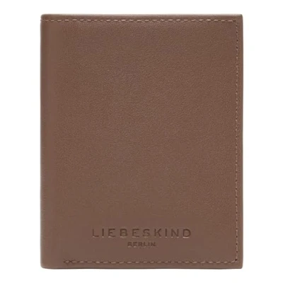 Afbeelding van LIEBESKIND BERLIN Leren Kaarthoes Soft Nappa Men&#039; s Card Etui Russet Bruine