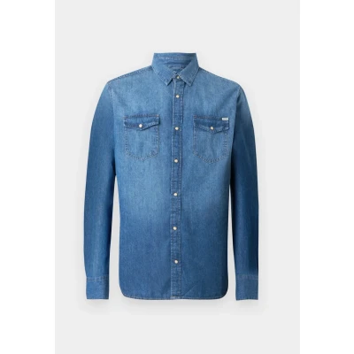 Afbeelding van Jack &amp; Jones Jjesheridan L S NOOS Overhemd, Heren, Maat: XL, Medium blue denim