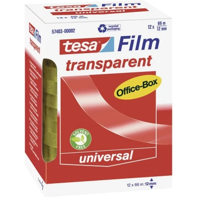 Afbeelding van Tesa plakband transparant 12mm x 66m (Per 12 stuks)