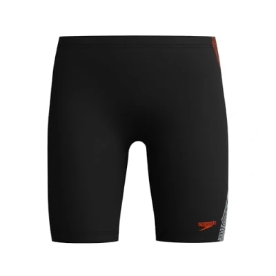 Afbeelding van Speedo Plastisol Placement Jammer Jongens Sportzwembroek Zwart/Oranje