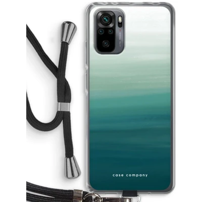 Afbeelding van Case Company® hoesje met Koord geschikt voor Xiaomi Redmi Note 10 Pro Ocean Telefoonhoesje Zwart Bescherming aan alle Kanten en Over de Schermrand