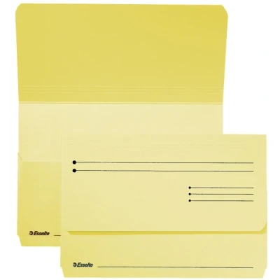 Image de Esselte Pocket File dossier pochette en carton (25 dossiers) jaune