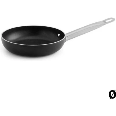 Afbeelding van Antiaanbakpan Quid Pro Chef Zwart Metaal Staal Afmetingen 36 cm