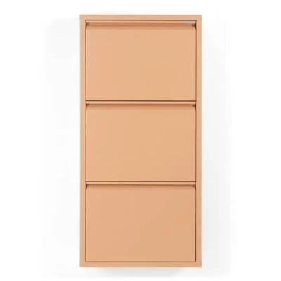 Afbeelding van Spinder Design schoenenkast Billy 3 Clay Terra 6 paar schoenen Staal