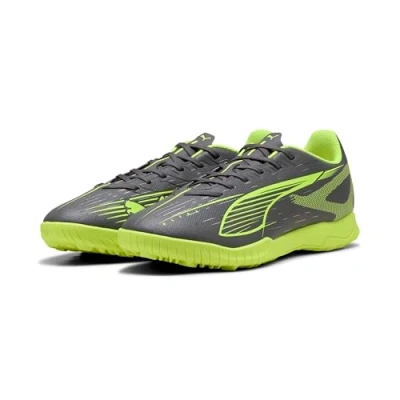 Afbeelding van Puma Ultra 5 PLAY Voetbalschoenen voor kunstgras, Heren, Maat: 41, Matte aged silver/yellow alert Kunststof
