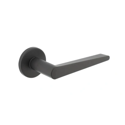 Afbeelding van Intersteel Deurklink Tiga antraciet grijs Ø50x7 mm